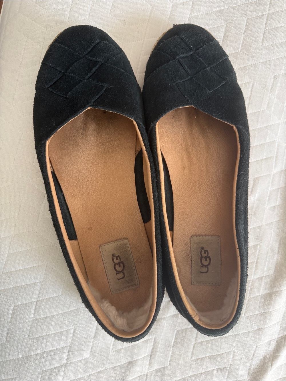 Ugg Clarissa Suede Jute Flat
